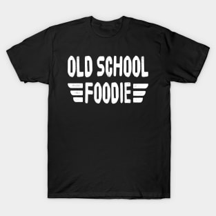 OLD SCHOOL FOODIE Retro Vintage Distressed Grunge Style original design T-Shirt